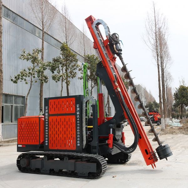 高支腿光伏打樁機(jī)的用途